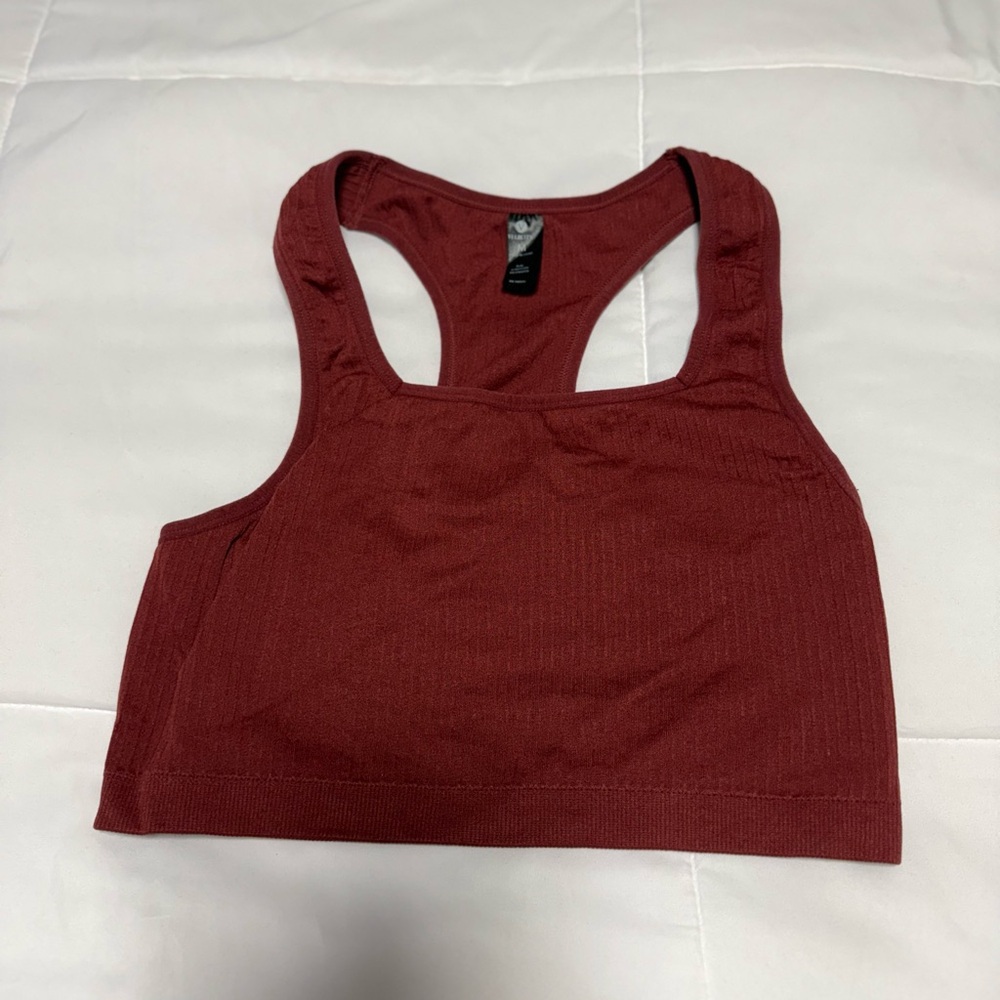 Velocity Maroon Sports Bra
